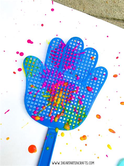 Fly Swatter Painting Activity - I Heart Arts n Crafts