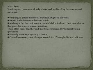 Vomiting in pregnancy | PPT