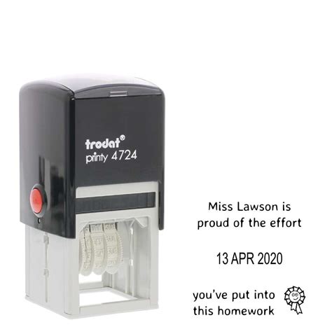 Personalised Teacher Marking Date Stamp | Stamps4u.co.uk