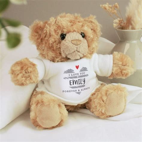 Personalised Scribble Heart Teddy Bear