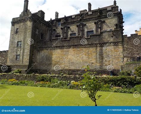 View of Stirling Castle Gardens. Scotland Stock Image - Image of ...