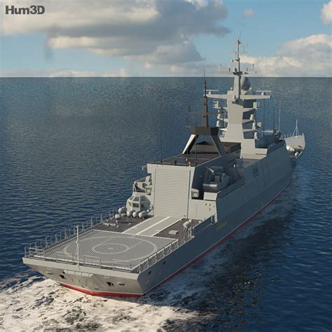 Steregushchy-class corvette 3D model - Ship on Hum3D