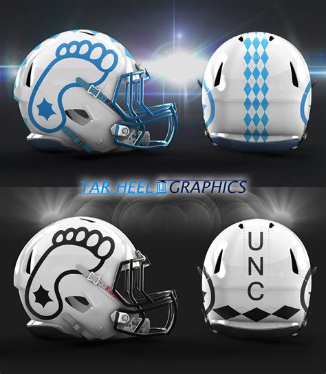 ww.TarHeelGraphics.com TarHeelGraphics Concept Helmet.1 UNC Tar Heels