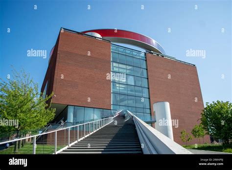 Aarhus, Denmark June, 2023, The ARoS art museum in downtown and the ...