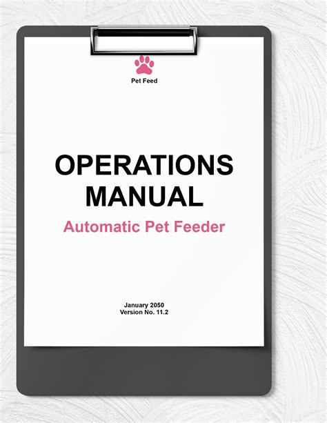 Operations Manual Template - Google Docs, Word | Template.net