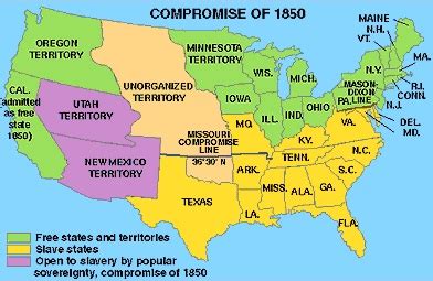 Maps – Compromise of 1850