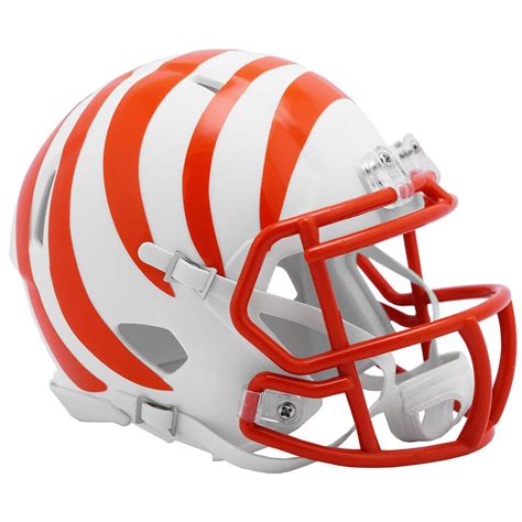 Cincinnati Bengals Full Size White Matte Speed Replica Helmet New In ...