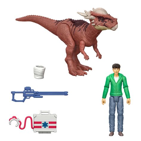 JURASSIC WORLD FIGURE & DINOSAUR Defender Pack | Mattel