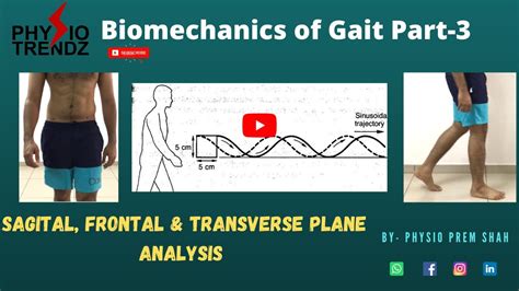 Walking Gait Analysis, In Sagital, Frontal and Transverse plane ||Gait Biomechanics - YouTube