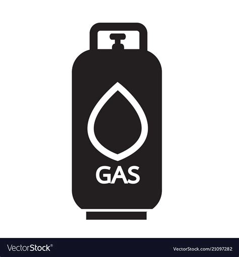 Liquid propane gas icon symbol design Royalty Free Vector