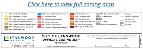 Zoning-Map-legend - Source: City of Lynnwood | Kinzer Partners