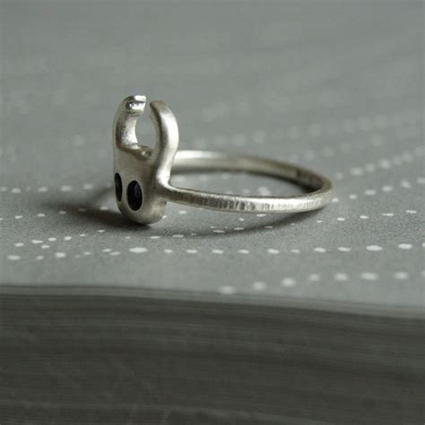 Little Hollow Knight Ring Sterling Silver Handmade Inspired - Etsy