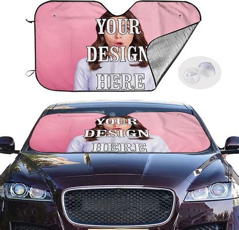 Amazon.com: Custom Car Sun Visor,Personalized Windshield Sunshade ...