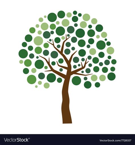 Stylized tree Royalty Free Vector Image - VectorStock