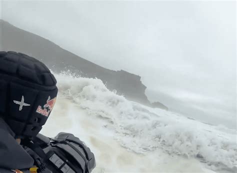 Big Wave Surfer Offers a Front Row View of Driving a Jet Ski at Nazaré