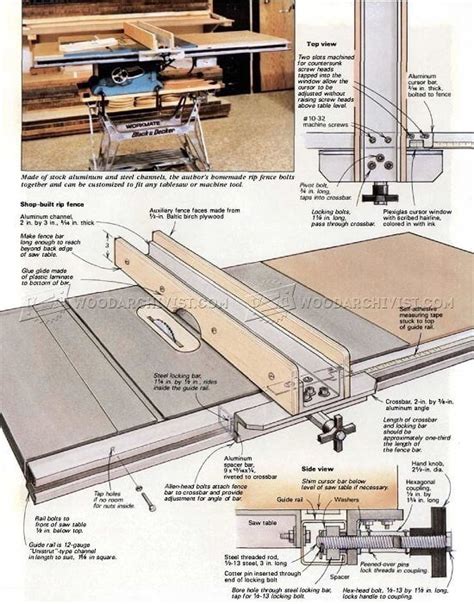 8 Simple DIY Table Saw Fence Plans You Can Build In Less 1 Hour