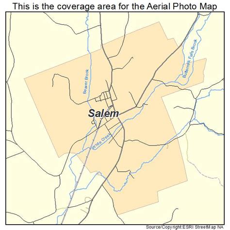 Aerial Photography Map of Salem, NY New York