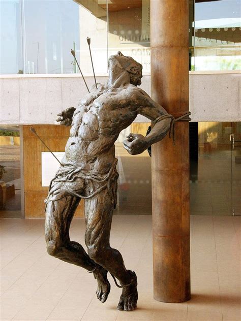 Large Famous Art of Saint Sebastian sculpture | Religious Sculpture