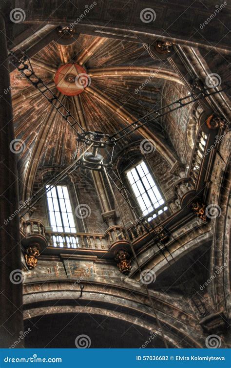 Interior in Cathedral Santiago De Compostela, Spain Editorial Photography - Image of cathedral ...