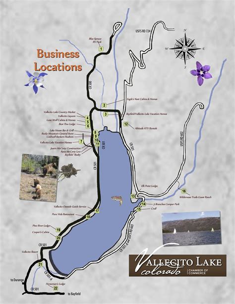 Vallecito Lake MapOfficial Tourism Site of Durango, Colorado | Lake ...