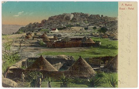 A Kraal In Natal The White Building Photograph by Mary Evans Picture ...