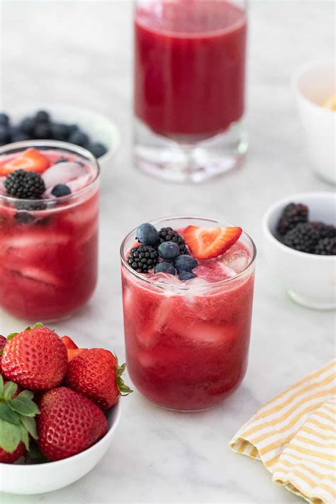 Iced Berry Lemonade Recipe - Sugar and Charm