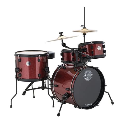 Ludwig Questlove Pocket 10/12/13/16 4pc. Drum Kit Wine Red Sparkle w/H ...