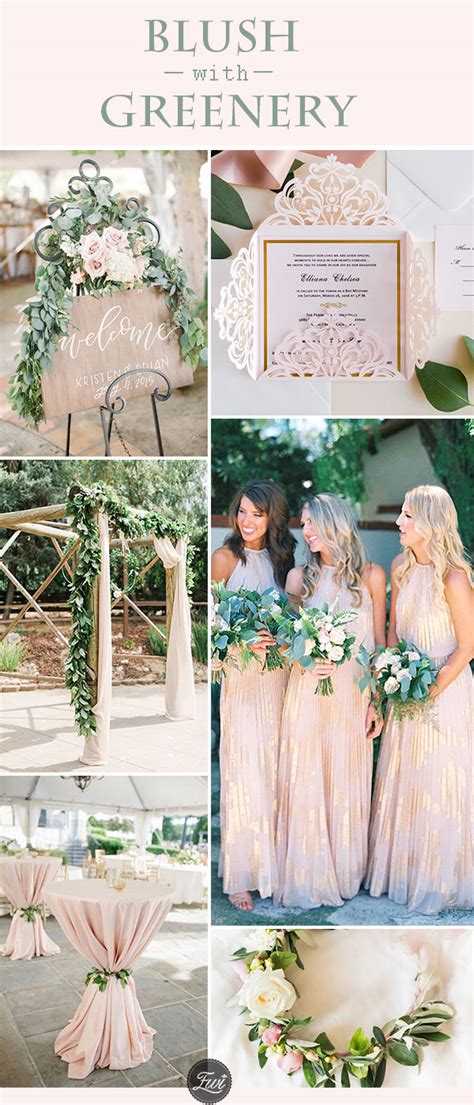 Blush, Pink And Emerald Green Wedding Color Palette ...