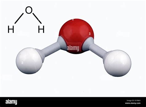 Water molecule model Stock Photo - Alamy