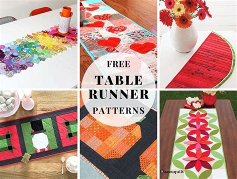 25+ Free Table Runner Patterns To Lift Your Mood ⋆ Hello Sewing