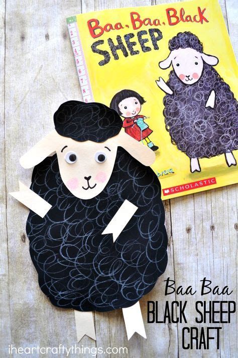 Baa Baa Black Sheep Craft | Nursery rhymes preschool crafts, Baa baa ...