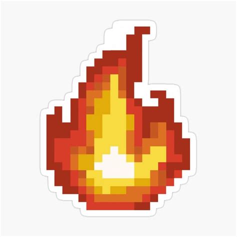 Pixel art - Flame moving Sticker by Uwaki in 2021 | Pixel art, Pixel art pattern, Pixel art design