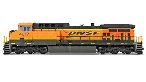 3D Ge Ac4400cw Locomotive Bnsf Model - TurboSquid 1501823