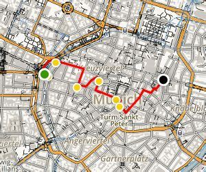 Architectural Walking Tour of Munich Map | Walking tour, Trail guide, Map