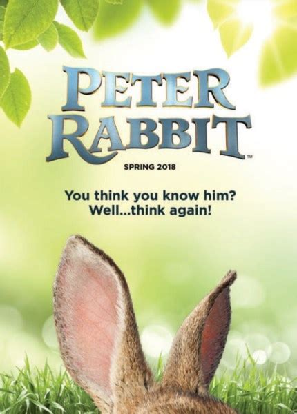 Peter Rabbit Movie Teaser Poster |Teaser Trailer