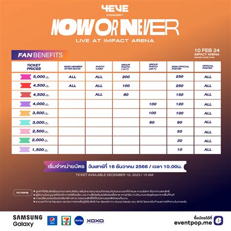 4EVE Concert “NOW OR NEVER” Live at Impact Arena | Eventpop | Eventpop