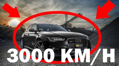 Audi RS6 300km/h Autobahn Kerosene crash high quality blender ...