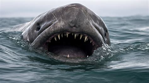 이빨과 이빨이 입에서 튀어 나온 큰 상어, 돌묵상어의 사진, 상어, 대양 배경 일러스트 및 사진 무료 다운로드 - Pngtree