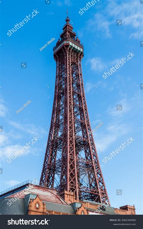 Blackpool Tower Pictured Under Blue Sky Stock Photo (Edit Now) 2065340492