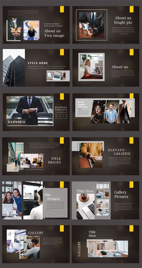 Business Google Slides Presentation Template. 65 Unique Slides ...