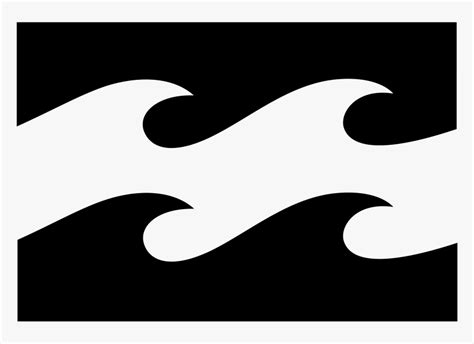 Black And White Waves Logo, HD Png Download - kindpng