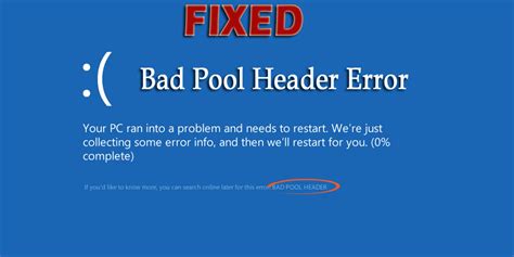 [Solved] How to Fix Bad Pool Header in Windows 10?