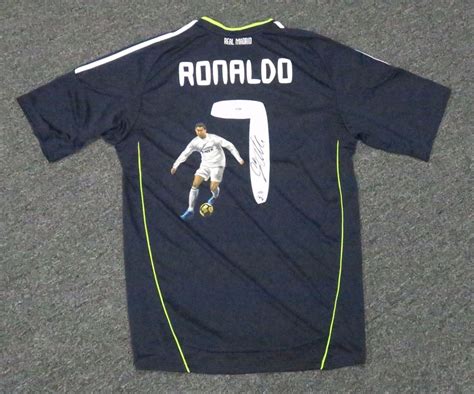 #SportsMemorbilia Cristiano Ronaldo Signed Soccer Jersey Autograph + Art Sketch Sz L PSA/DNA COA ...