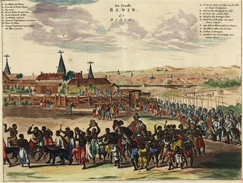 1668 View of Benin City, by the Dutch Traveler Olfert Dapper ...