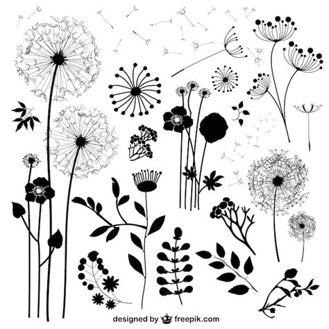 Flores silvestres | Vector Gratis