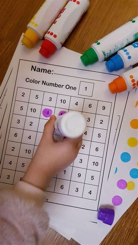 Color By Number 123 Numbers Activity Squares Free Preschool Coloring S EF3 | Free preschool, Fun ...