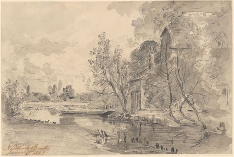 John Constable | A View of the Canal, Newbury | Drawings Online | The Morgan Library & Museum