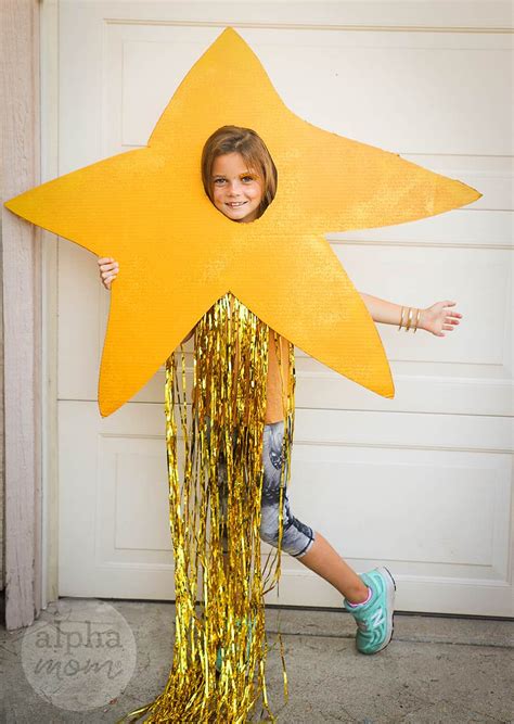 Shooting Star Kids' Halloween Costume (Easy Cardboard DIY) by Brenda Ponnay for @alphamom ...