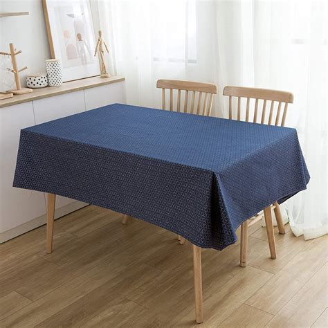 Buy NorthShore Linen Cotton Blue Table Cloth (52″ x 70″) Cheap | H&J ...