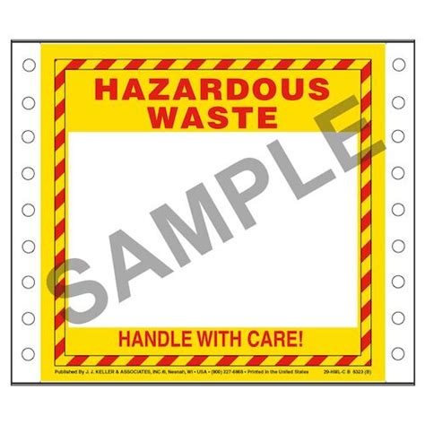 Hazardous Waste Labels